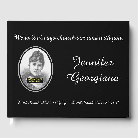 Gepleid, rouwend Sympathisant Guestbook Gastenboek (Voorkant)