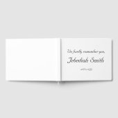 Geplein- en minimalistische begrafenisgids gastenboek (Volledig)