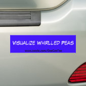 Geplette Bumpersticker erwten (Op auto)
