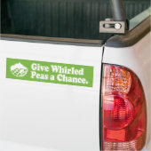 Geplette erwten bumpersticker (Op Truck)