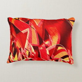 Geplette rode linten die beweging simuleren accent kussen