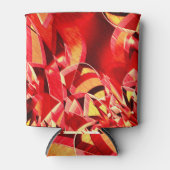 Geplette rode linten die beweging simuleren blikjeskoeler (Voorkant)