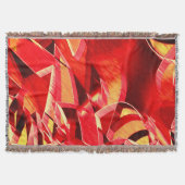 Geplette rode linten die beweging simuleren deken (Voorkant)