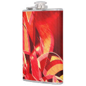 Geplette rode linten die beweging simuleren heupfles (Links)