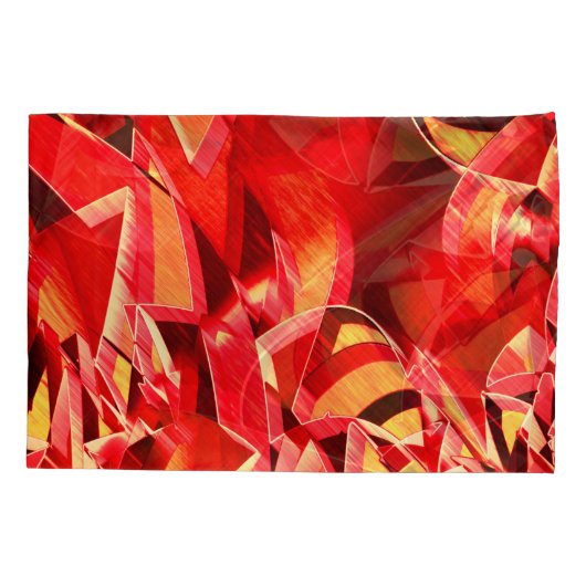 Geplette rode linten die beweging simuleren kussensloop (Achterkant-Links)