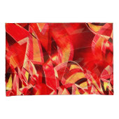 Geplette rode linten die beweging simuleren kussensloop (Voorkant-Rechts)