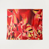 Geplette rode linten die beweging simuleren wandkleed (Voorkant (horizontaal))