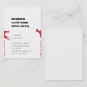 Geplitste Grote Denen Visitekaartje (Voorkant / Achterkant)