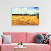 Geploegd veld (de Furrows) van Vincent van Gogh Canvas Afdruk (Insitu (Woonkamer))