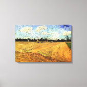 Geploegd veld (de Furrows) van Vincent van Gogh Canvas Afdruk (Voorkant)