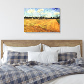 Geploegd veld (de Furrows) van Vincent van Gogh Canvas Afdruk (Insitu (Slaapkamer))