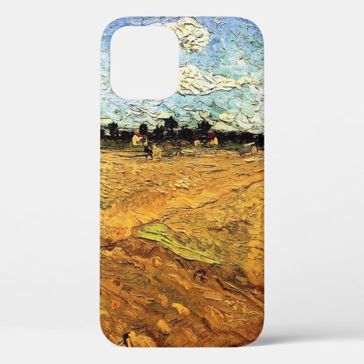 Geploegd veld (de Furrows) van Vincent van Gogh Case-Mate iPhone Case (Achterkant)