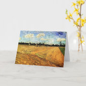 Geploegd veld (de Furrows) van Vincent van Gogh Kaart (Gele Bloem)