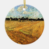Geploegd veld (de Furrows) van Vincent van Gogh Keramisch Ornament (Voorkant)