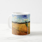 Geploegd veld (de Furrows) van Vincent van Gogh Koffiemok (Voorkant links)