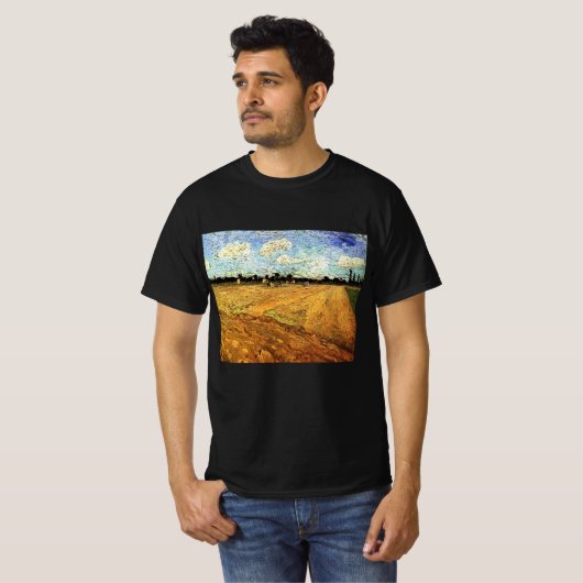 Geploegd veld (de Furrows) van Vincent van Gogh T-shirt (Voorkant volledig)