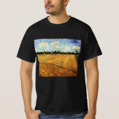 Geploegd veld (de Furrows) van Vincent van Gogh T-shirt (Voorkant)