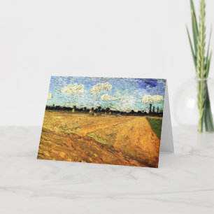 Geploegde akker (de voren) door Vincent van Gogh Kaart