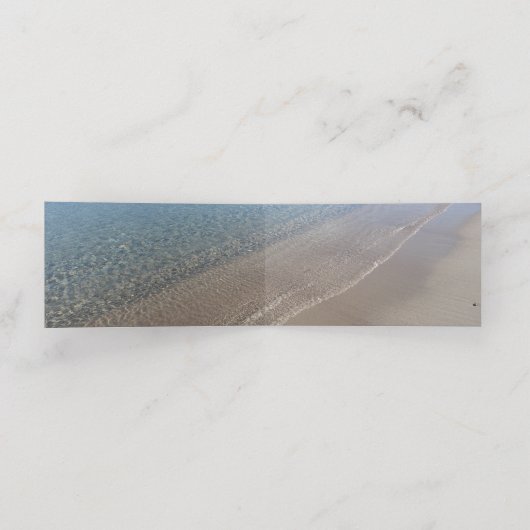 Geplooide afspraakkaart Kristallijne Zee Afsprakenkaart (Binnenkant ongevouwen)