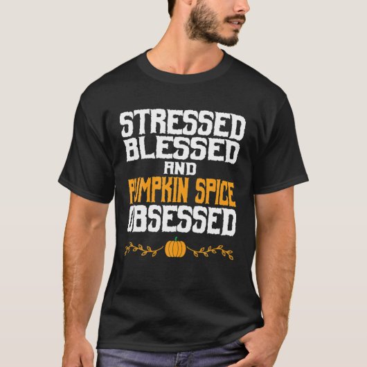 geplooide pompoenen en pompoenen, geobsedeerd t-shirt (Voorkant)