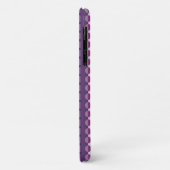 Geplooide Strepen – Licht naar Donker Paarse Ombre Case-Mate iPhone Case (Achterkant/links)