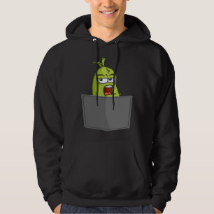 Gepocheerde nep vegan voedsel komkommer hoodie