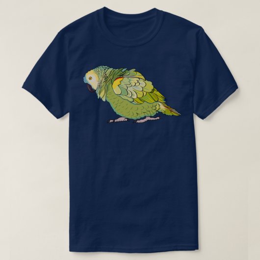 Gepofte Blue Fronted Amazon Parrot T-shirt (Design voorkant)