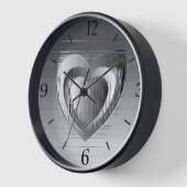 Gepolijst Chrome-hart met Lijst (Hoek)