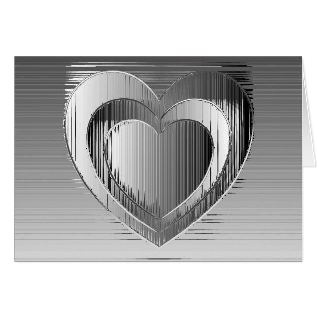 Gepolijst chroomharten (Voorkant Horizontaal)