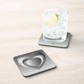 Gepolijst chroomharten bier onderzetter (Rechterzijde)