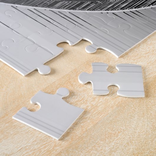 Gepolijst chroomharten legpuzzel (Zijkant)