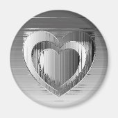 Gepolijst chroomharten magneet (Voorkant)
