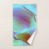 Gepolijst gesteente in chroompaars bad handdoek (Handdoek)