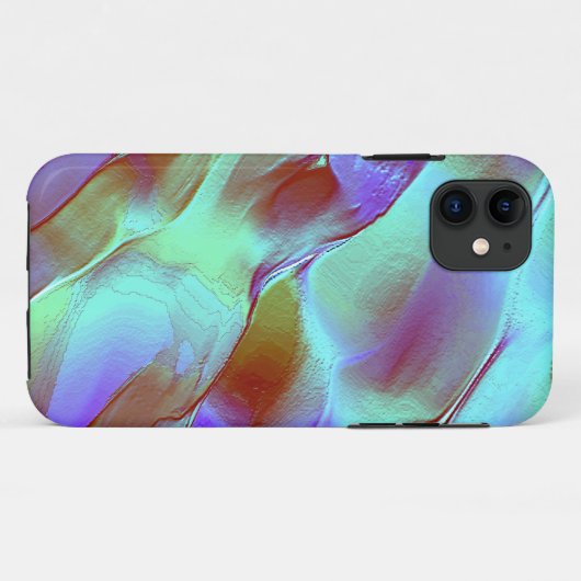 Gepolijst gesteente in chroompaars Case-Mate iPhone case (Achterkant (horizontaal))
