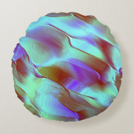 Gepolijst gesteente in chroompaars rond kussen