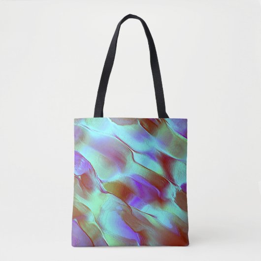 Gepolijst gesteente in chroompaars tote bag (Voorkant)