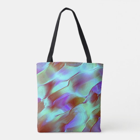 Gepolijst gesteente in chroompaars tote bag (Achterkant)