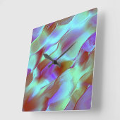 Gepolijst gesteente in chroompaars vierkante klok (Hoek)