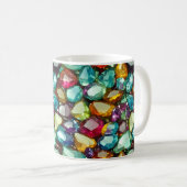 Gepolijst kristallen patroon koffiemok (Voorkant rechts)