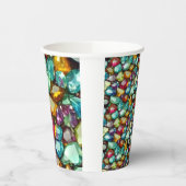 Gepolijst kristallen patroon papieren bekers (Links)