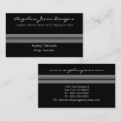 Gepolijst professioneel Visitekaartje, grijs Visitekaartje (Voorkant / Achterkant)