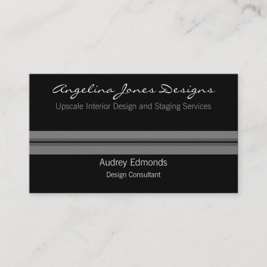 Gepolijst professioneel Visitekaartje, grijs Visitekaartje (Voorkant)