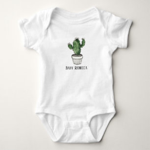 Gepolijst Succulent Houseplant Custom Baby Bodysui Romper
