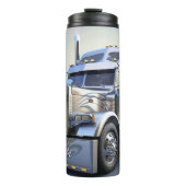 Gepolijste Chrome Semi Truck Showcase Thermosbeker (Voorkant)