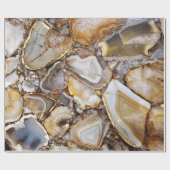 Gepolijste geologische stenen cadeaupapier (Vlak)