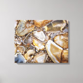 Gepolijste geologische stenen canvas afdruk (Voorkant)