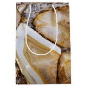 Gepolijste geologische stenen medium cadeauzakje (Voorkant)