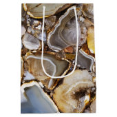 Gepolijste geologische stenen medium cadeauzakje (Achterkant)