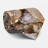 Gepolijste geologische stenen stropdas (Opgerold)