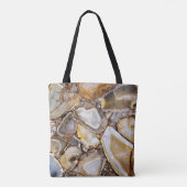 Gepolijste geologische stenen tote bag (Achterkant)